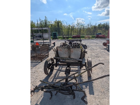 Antique Manure Spreader & Scuffler