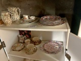 2 Shelves of Chintz China