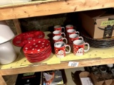 Shelf of Christmas Decor