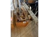 Wooden Box & Assorted Antique Tools