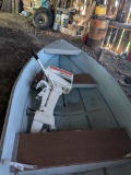 Springbok 12' Aluminum Boat With Johnson Sea Horse Motor