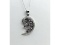Sterling Silver Natural Enhanced Ruby and CZ with Sterling Silver Chain