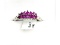 Sterling Silver Natural Enhanced Ruby (0.70ct) Ring, Size 7