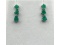 Sterling Silver Natural Emerald Earrings