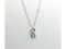 Sterling Silver Natural Diamond (0.11ct) Infinity Shape Pendant with Sterling Silver Chain