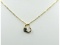 14KT Yellow Gold Natural Blue to Green Alexandrite (0.04ct) Heart Shape Pendant