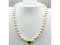 Freshwater Pearl 10.2mm-8.0mm Natural Onyx (1ct) Necklace