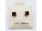 10KT Yellow Gold Natural Garnet Earrings