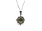 Sterling Silver Natural Lemon Quartz and Natural Amethyst with Sterling Silver Chain