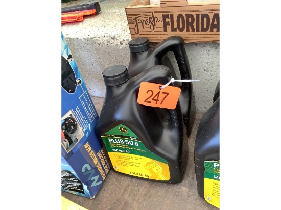 2 Jugs of John Deere 15W40 Oil