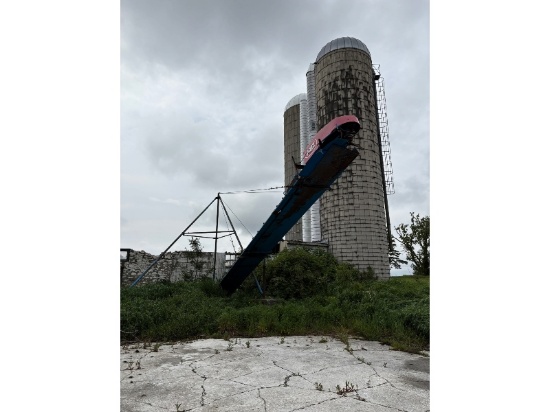 Patz Stable Cleaner Chute and Drive Unit - Clockwise, 40' Long