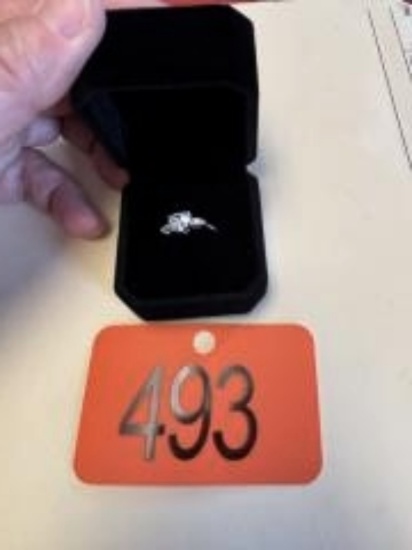 New Platinum Plated 1.25ct Heart Cut Simulated Diamond Trinity Ring