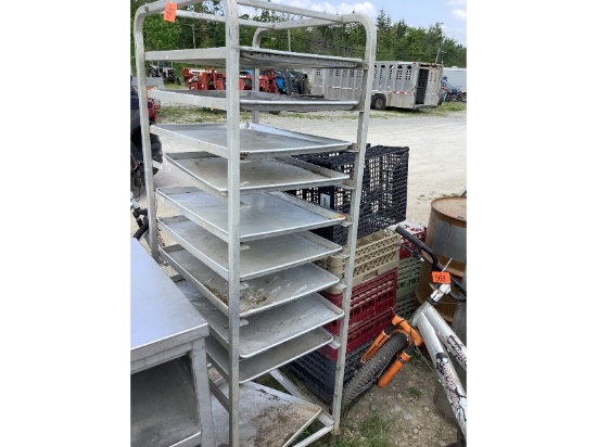Baker's Rack With Pans