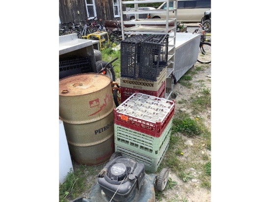 Glasses, Lawnmower, Etc.