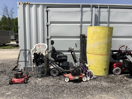 Mobility Scooter As Is, Chairs, Lawnmowers, Etc.