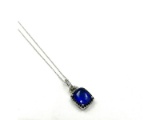 Fashion Jewelry CZ Pendant with Sterling Silver Chain
