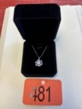 New Platinum Plated 2.0 ct Ferris Wheel Necklace