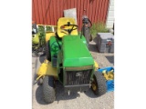 John Deere 212 Lawn Tractor With Mower Deck & Rear Tiller
