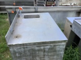 4' Stainless Steel Countertop With Back Splash & Sink
