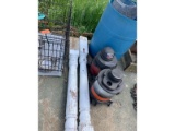 Dog Cage, Pillars, Shop Vacs & Barrel