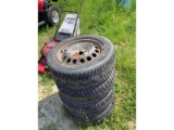 4 - 205/60R16 Tires on 5 Bolt Rims