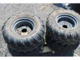 Set of 25x11.00-12 ATV Tires & Rims