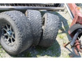 Set of 33x12.5R17 Truck Tires on 5 Bolt Rims