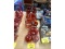 Row of Cranberry Glass