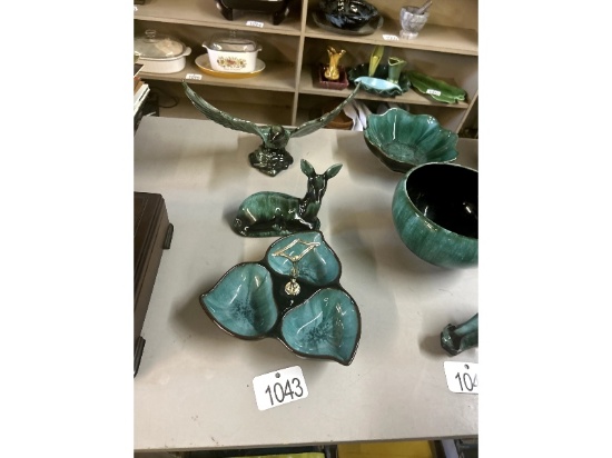 Row of Blue Mountain Pottery