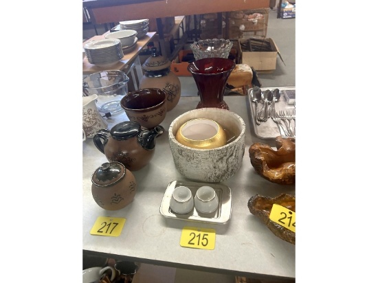 Row of Glassware