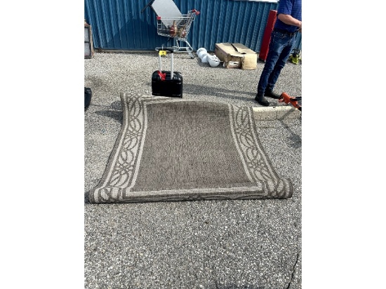 Indoor/ Outdoor Rug & Suitcase