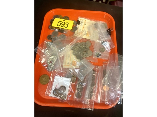 Tray of Coins