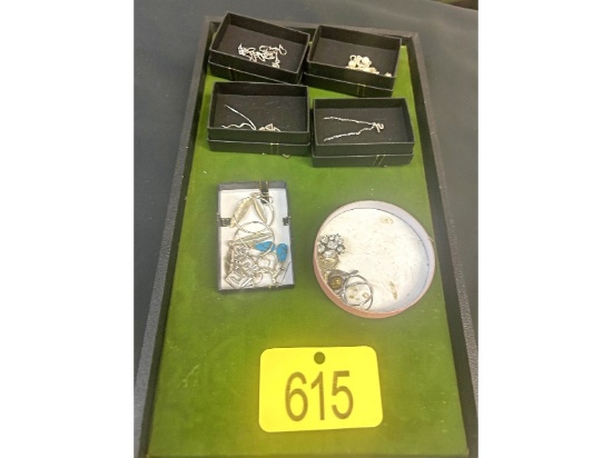 Tray of Sterling Pieces
