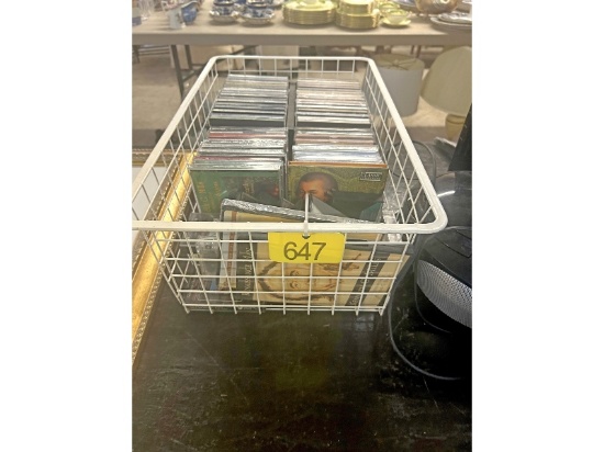 Crate of CDs