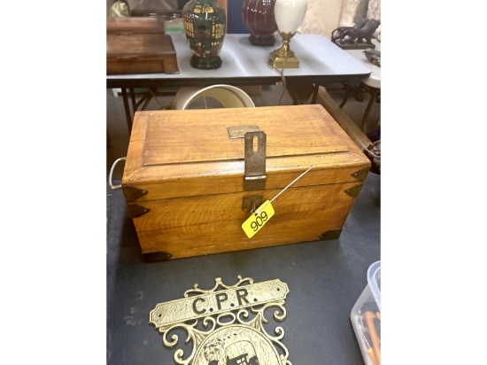 Wooden Box With Latch