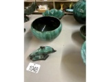 Row of Blue Mountain Pottery