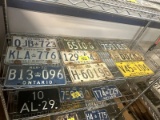 Shelf of License Plates