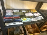Shelf of License Plates
