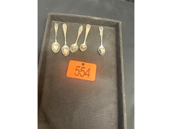 5 Sterling Spoons