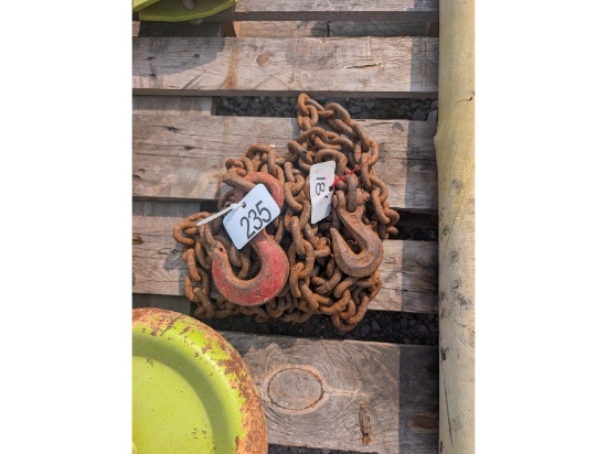 18' Chain 2 Hooks
