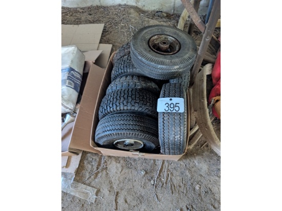Box of Mower Wheels
