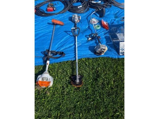3 Gas Trimmers & Cord