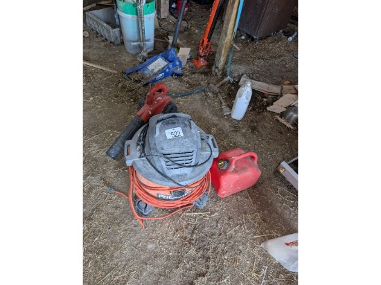 Vacuum, Blower & Gas Can