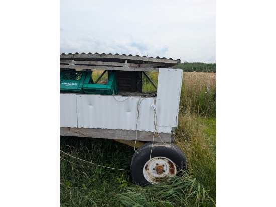 Chicken Tractor on Wagon