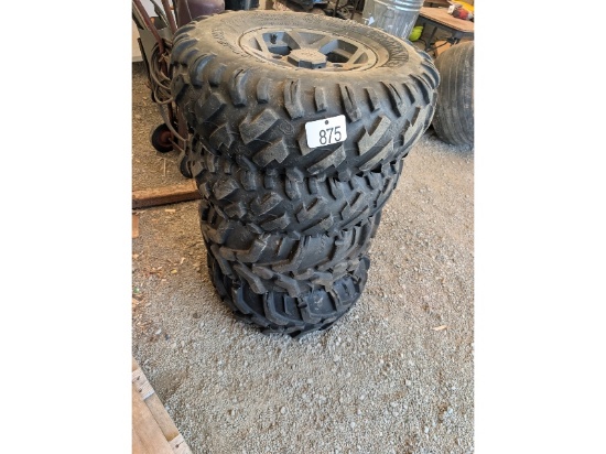 4 - 27 x 9 - 12 ATV Tires & Rims