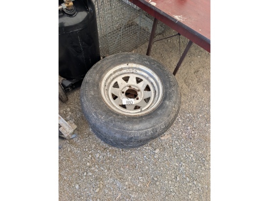 2 Trailer Wheels
