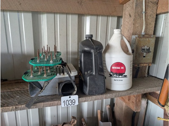 Mineral Oil, Cleats, Etc.