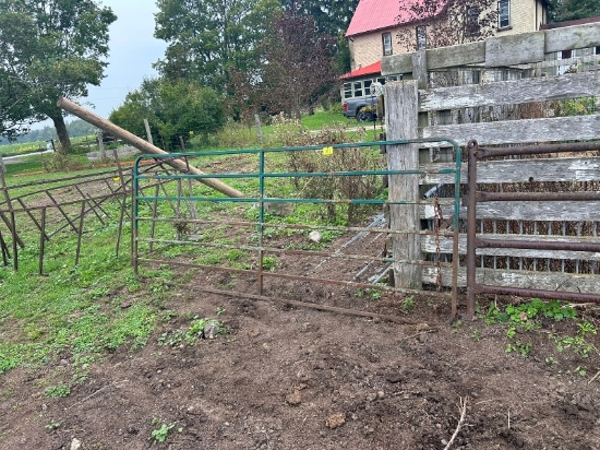 10' Green Steel Gate