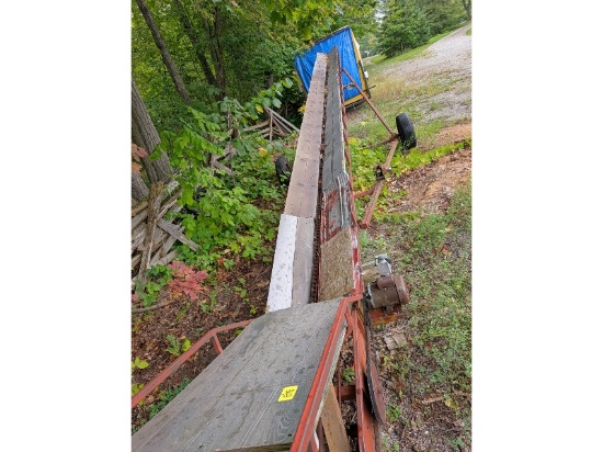 35' Electric Hay Elevator - Converted For Wood