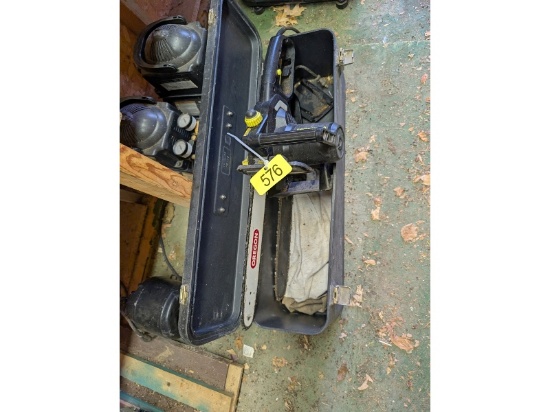 2 Electric Chainsaws & 2 Air Compressors